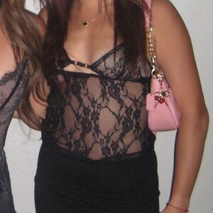 Black Lace Top